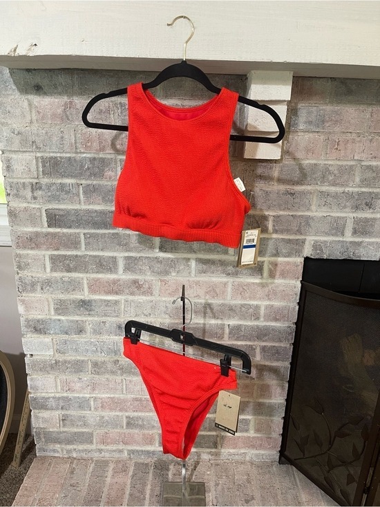 Nike Other - Nike Red High-Neck Bikini Set